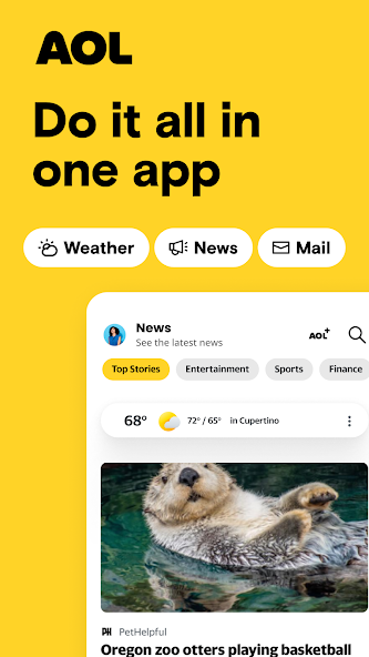 AOL: Email News Weather screenshot